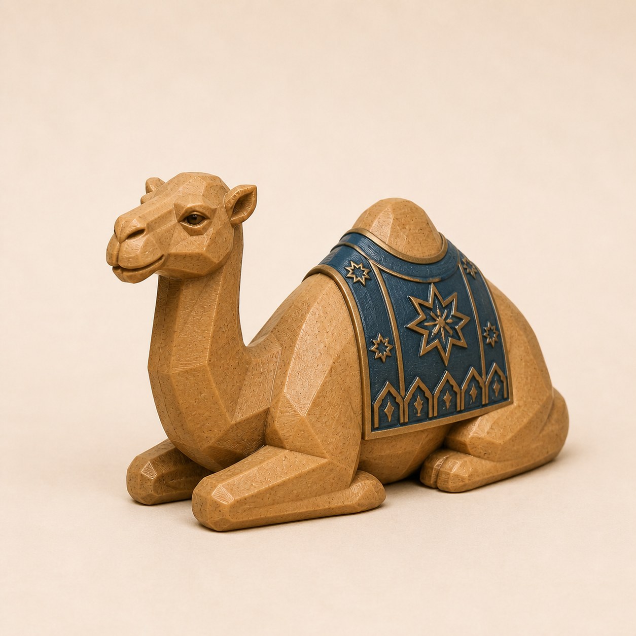 Geometric one-hump dromedary decor concept